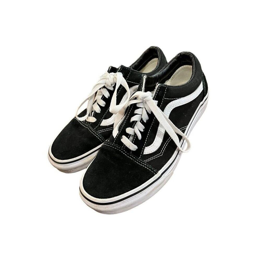 7.5 Women Vans Old Skool Skate Shoes Sneakers Black Suede Men 6